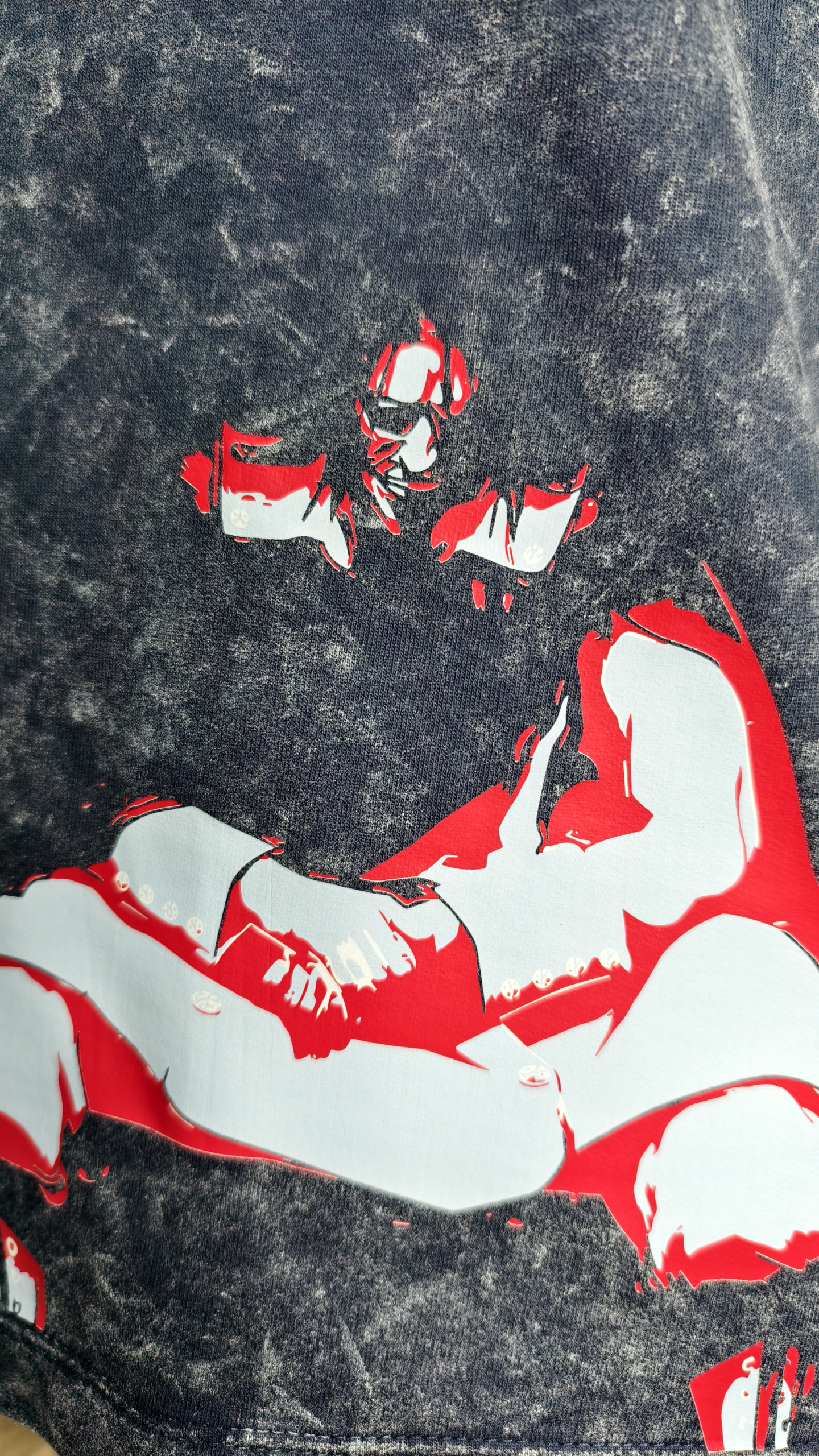 Yhwach "The Almighty" Acid Washed Oversized Tshirt