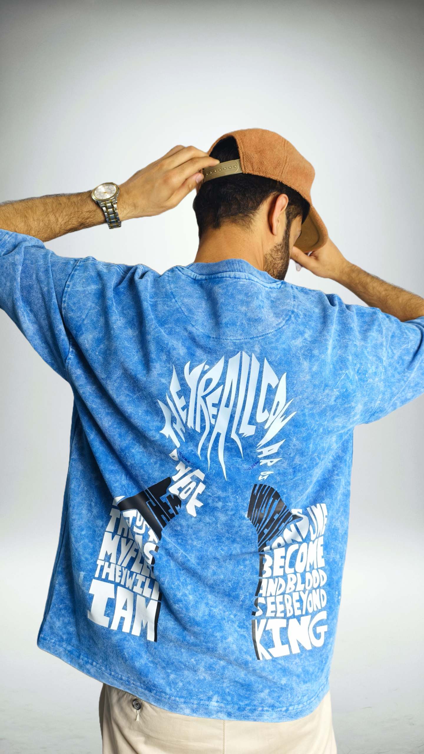 Grimmjow Jaegerjaquez "The King" Acid Washed Oversized Tshirt