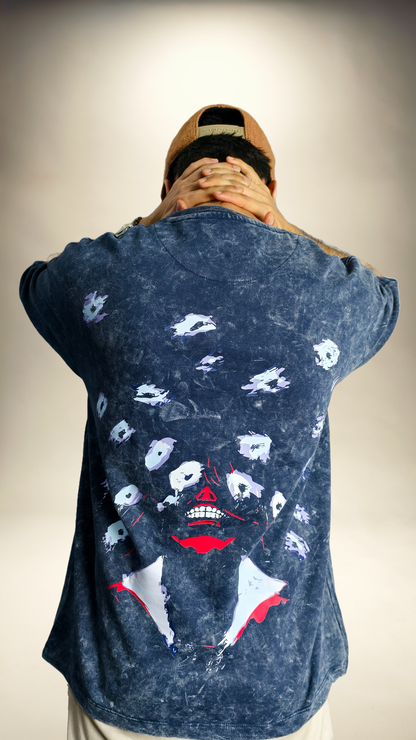 Yhwach "The Almighty" Acid Washed Oversized Tshirt