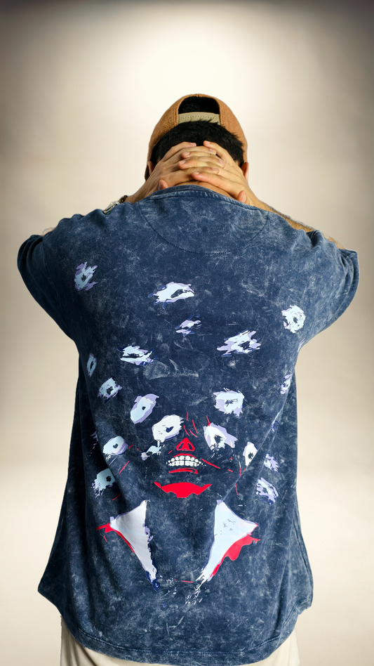 Yhwach "The Almighty" Acid Washed Oversized Tshirt