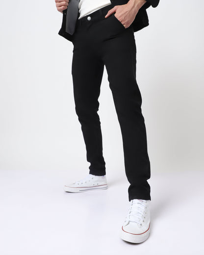 Slim Men Black Jeans