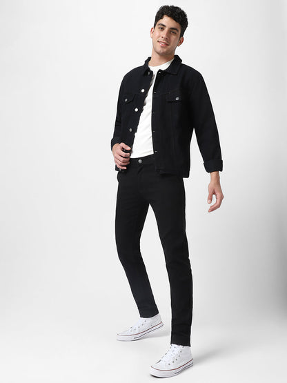 Slim Men Black Jeans