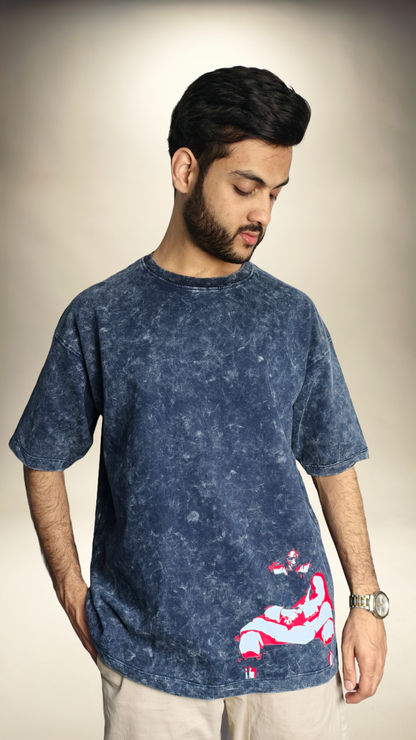 Yhwach "The Almighty" Acid Washed Oversized Tshirt