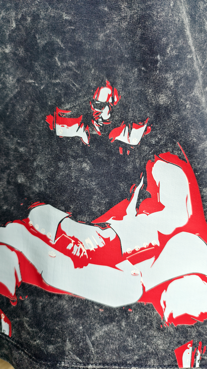 Yhwach "The Almighty" Acid Washed Oversized Tshirt