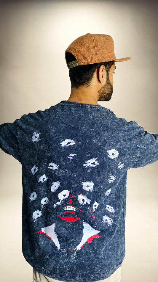 Yhwach "The Almighty" Acid Washed Oversized Tshirt