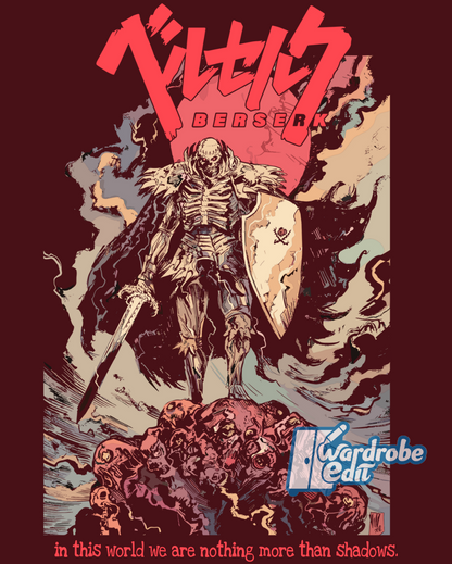 Berserk Skull Knight Oversized Tshirt