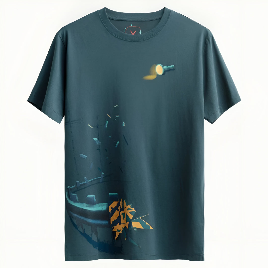 Flashlight Escape Graphic T-Shirt