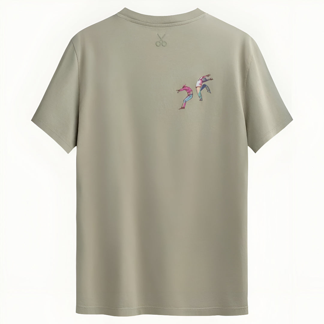 Urban Expression Beige Graphic T-Shirt
