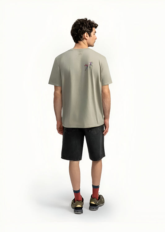 Urban Expression Beige Graphic T-Shirt