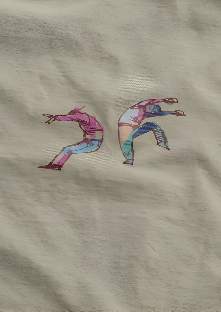 Urban Expression Beige Graphic T-Shirt