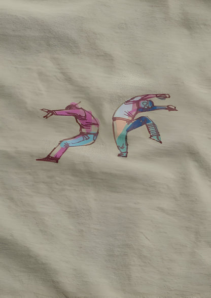 Urban Expression Beige Graphic T-Shirt