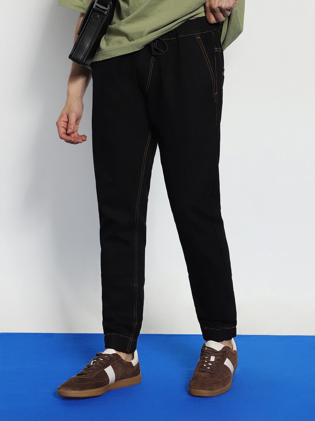 Men's Black Jogger Jeans Slim Fit Stretch