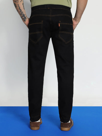 Men's Black Jogger Jeans Slim Fit Stretch