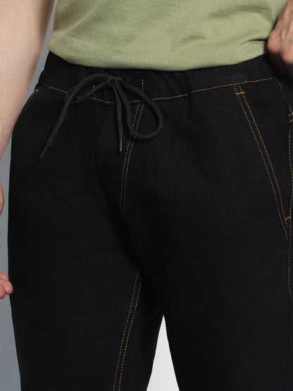 Men's Black Jogger Jeans Slim Fit Stretch