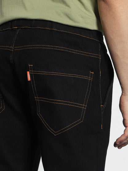 Men's Black Jogger Jeans Slim Fit Stretch