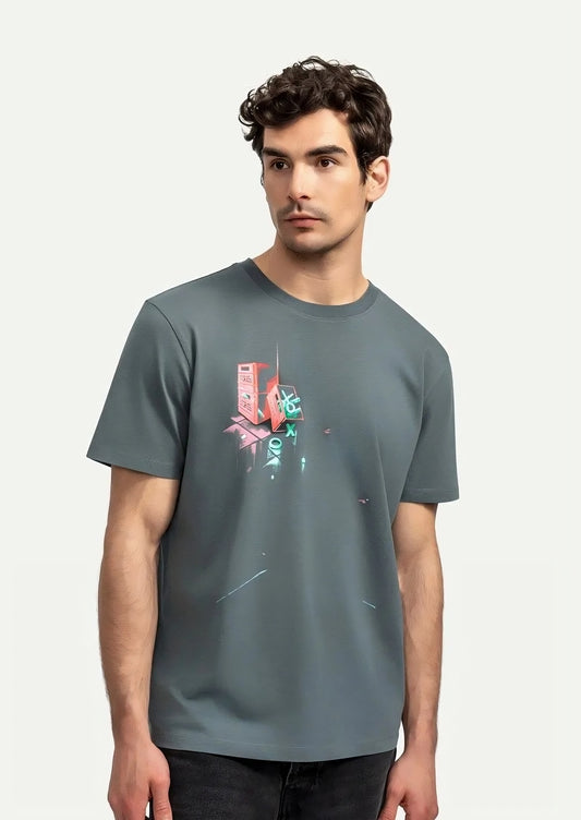 Neon Chaos Street Art T-Shirt