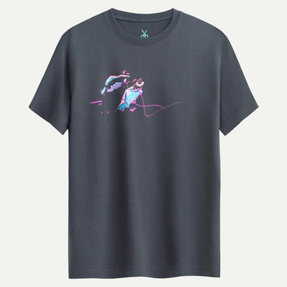 Neon Pulse Abstract T-Shirt