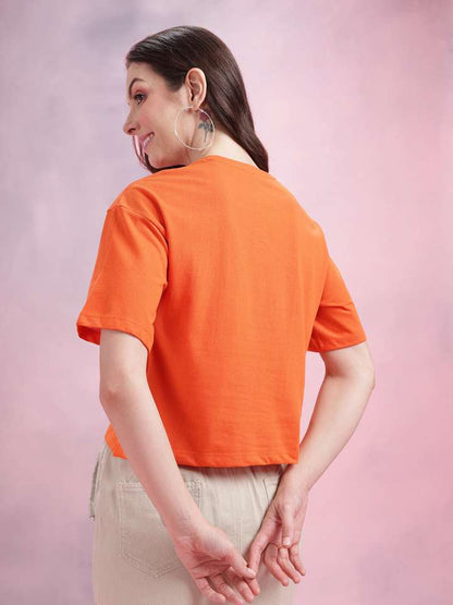 Printed Drop-Shoulder T-Shirt