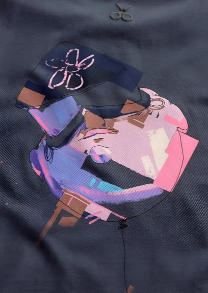 Neon Pulse Abstract T-Shirt