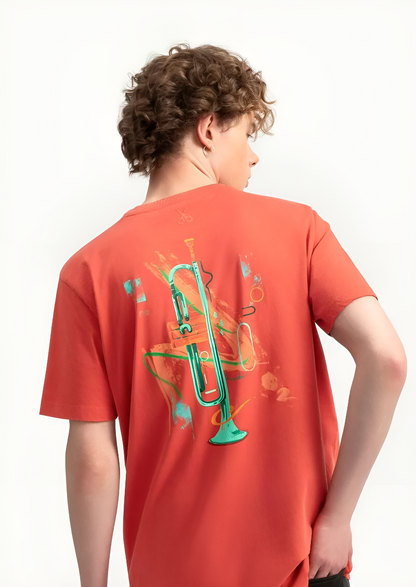 Jazz Vibes Fusion Art T-shirt – Feel the Sound,Wear the Style