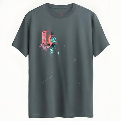 Neon Chaos Street Art T-Shirt