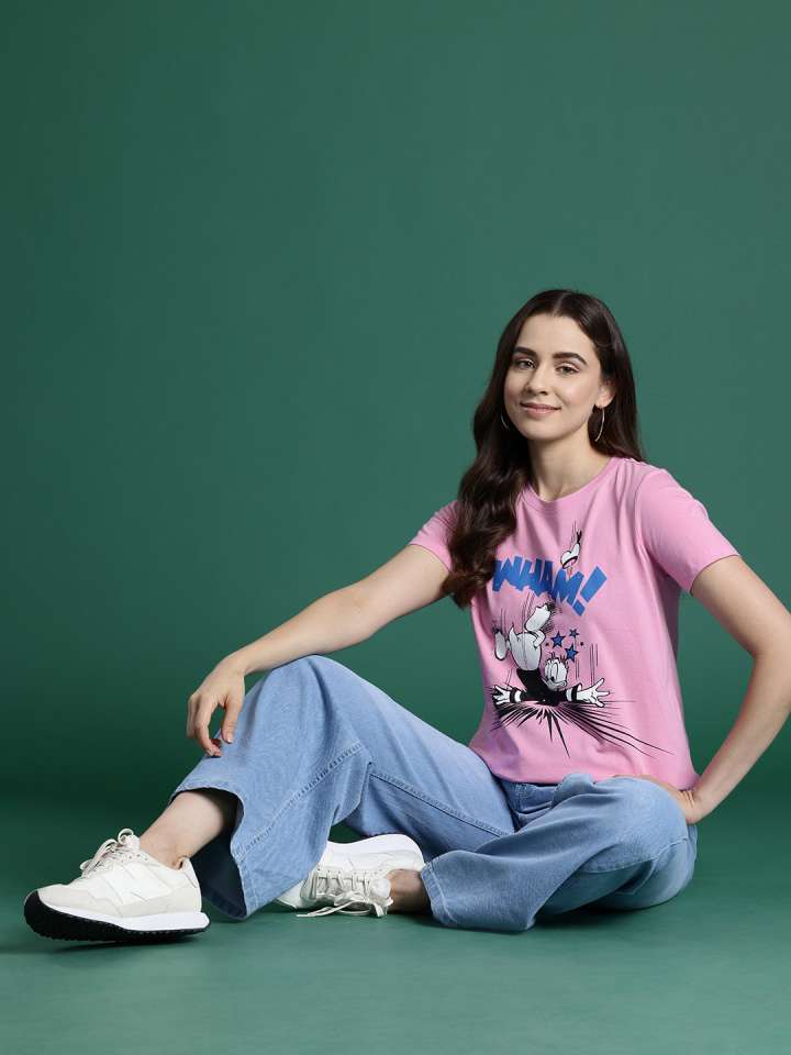 Donald Duck Print Pure Cotton T-Shirt