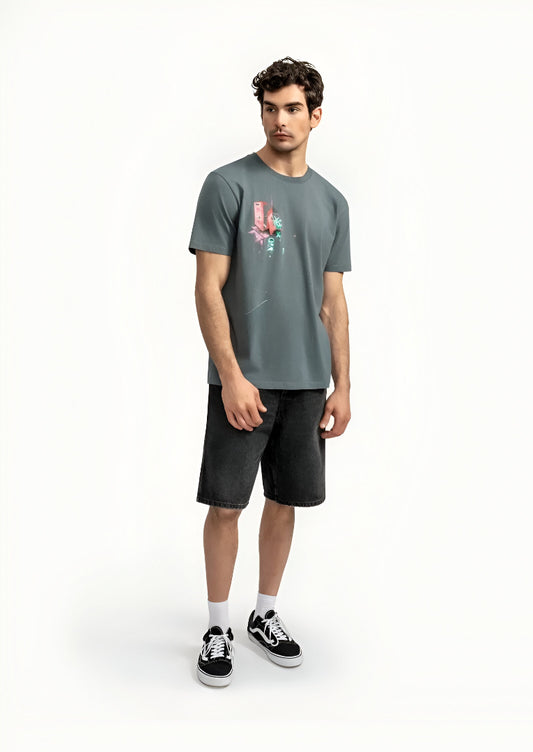 Neon Chaos Street Art T-Shirt